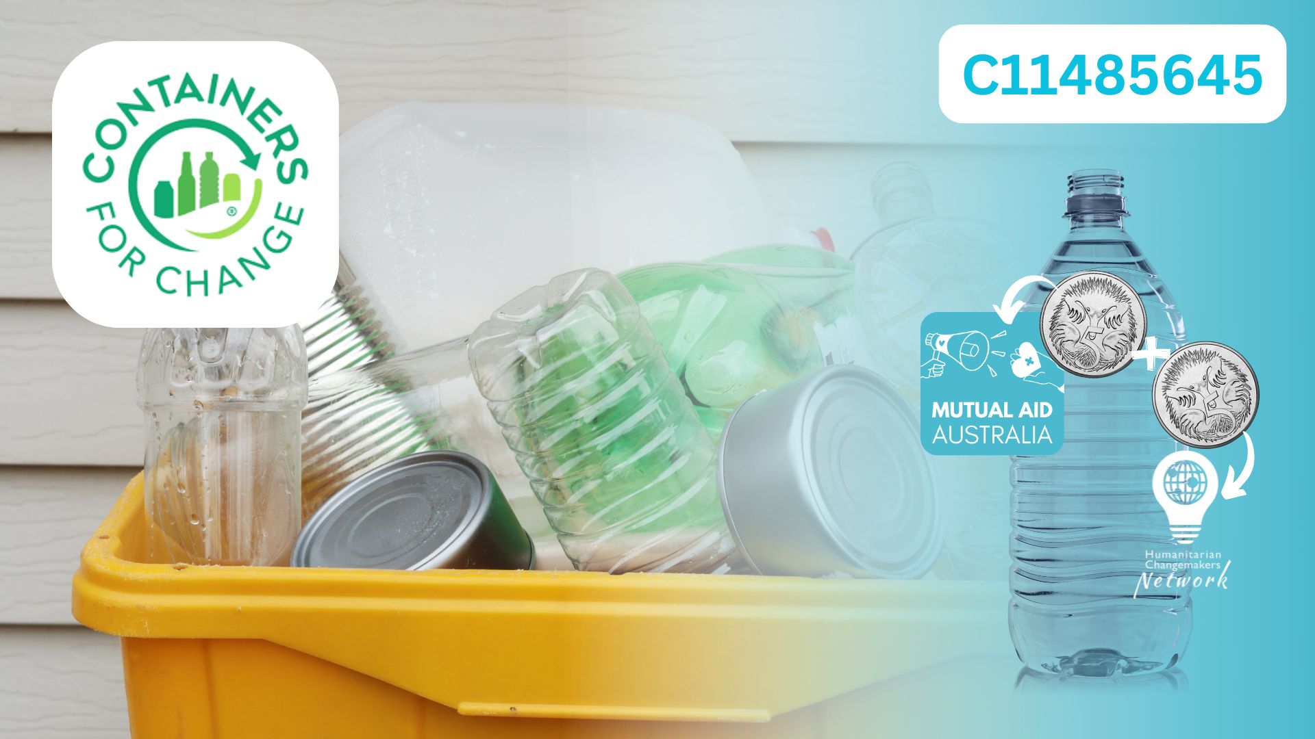 You can donate simply by recycling cans, bottles, and cartons through the Containers For Change program in Queensland (QLD) and other participating states.